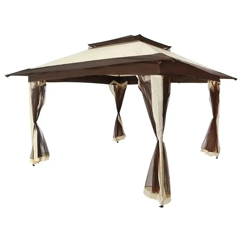 Tenda Gazebo Dobrável 3,6 x 3,6 Metros Elegant Oxford Bege BEL