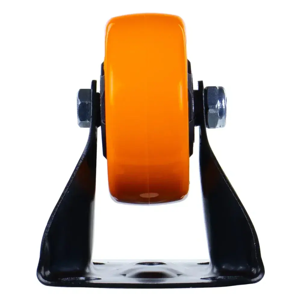 Rodízio fixo poliuretano 150MM laranja Worker — fotografia 7