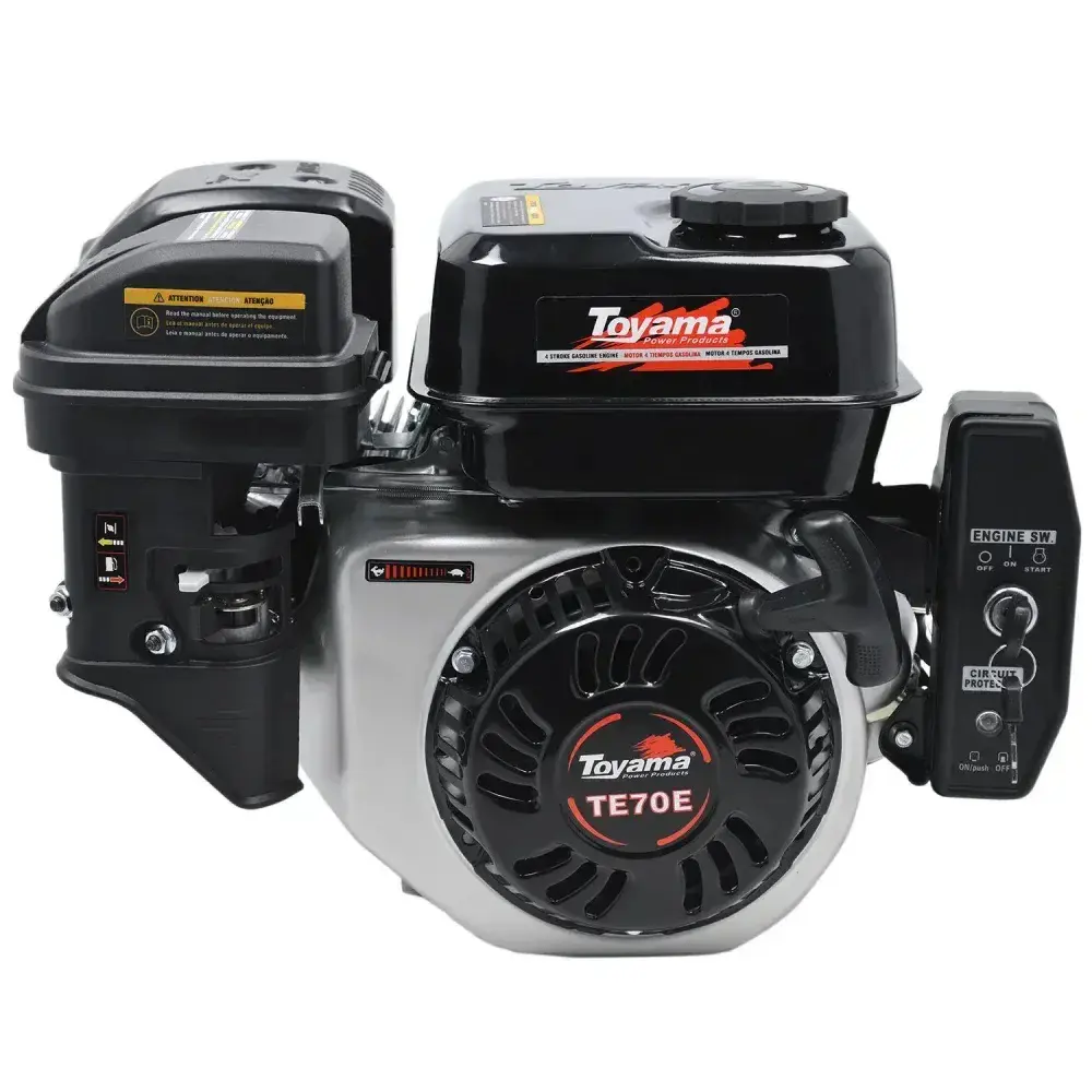 Motor gasolina 7HP 210CC com partida elétrica TE70E Toyama — fotografia 8