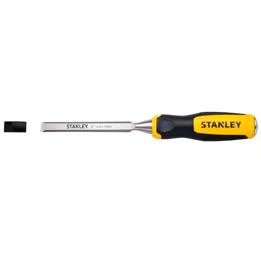 Formão para madeira 3/4 pol 19mm STANLEY — fotografia de referência