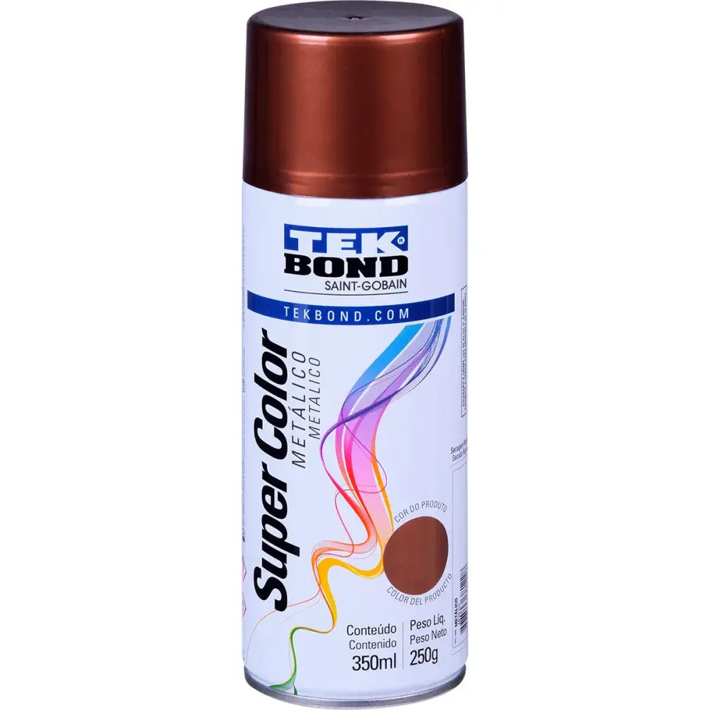 Tinta spray metálico Tekbond cobre 350ML