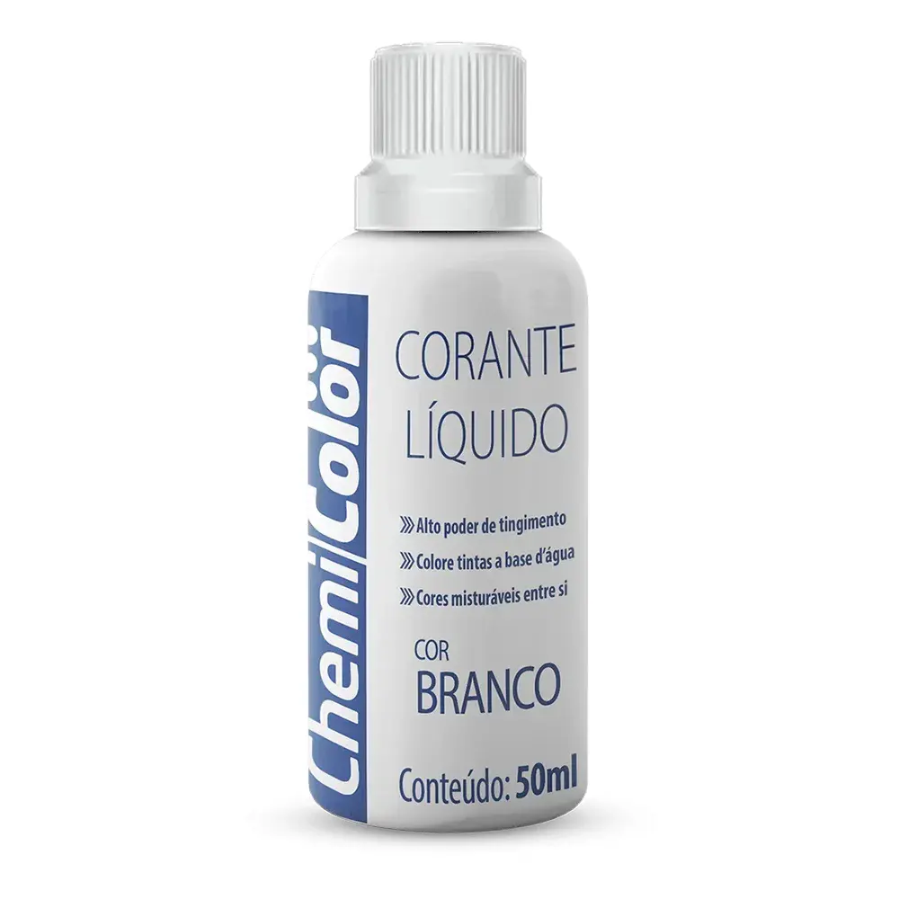 Corante liquido modelo 50ML na cor branca da Chemicolor — fotografia 2