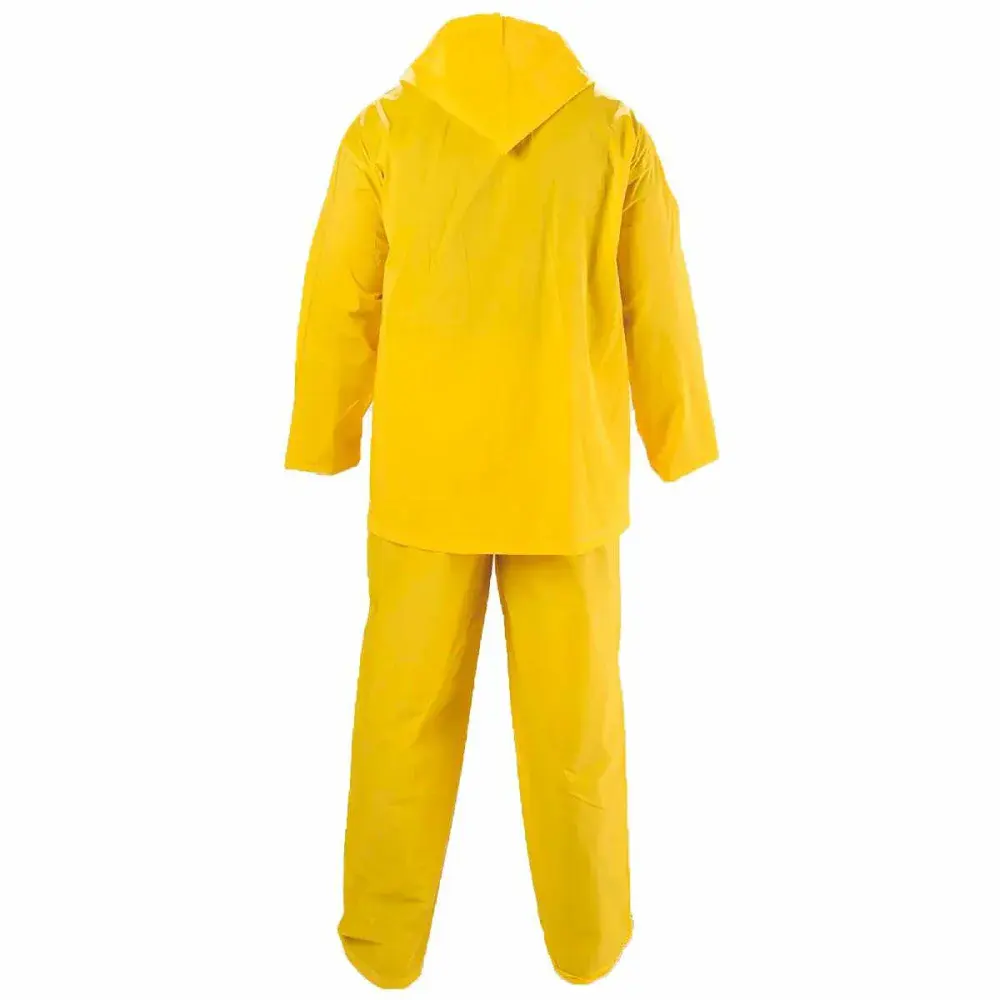 Conjunto capa de chuva italiano amarelo g Worker — fotografia 2