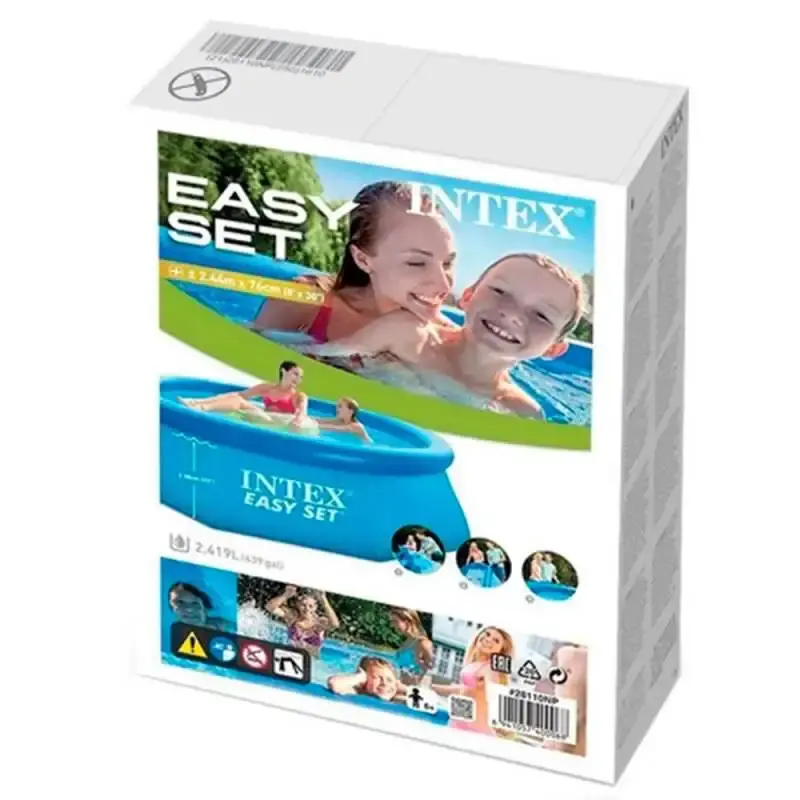 Piscina Inflável 880 Litros 1.83 x 51 CM Infantil c/ Bomba Manual EASY SET 28101 INTEX — fotografia 6
