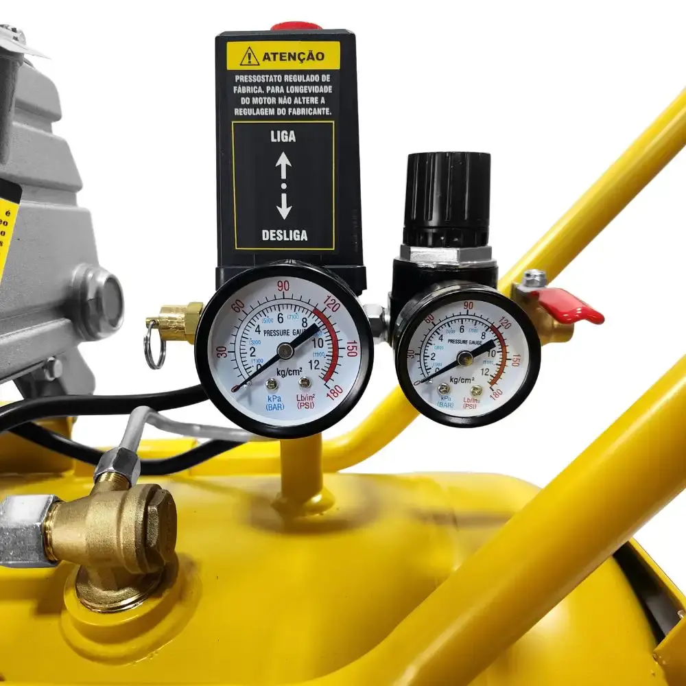 Compressor de ar 2,5HP 8 pés 43 litros lubrificado CP8550T Tekna 110 V — fotografia 5