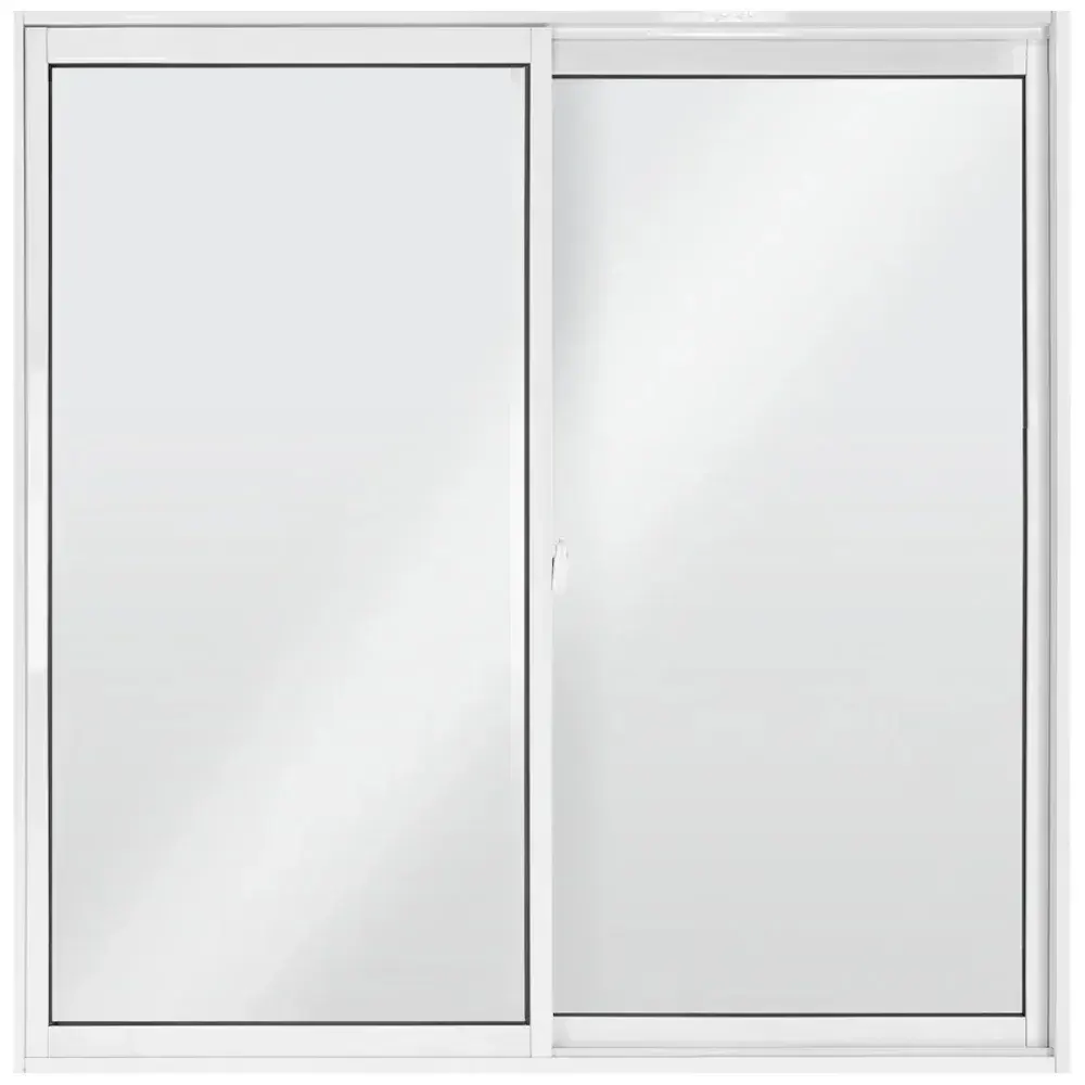 Janela tropical de alumínio 2 folhas 100X100CM branca da Aluvid — fotografia 2