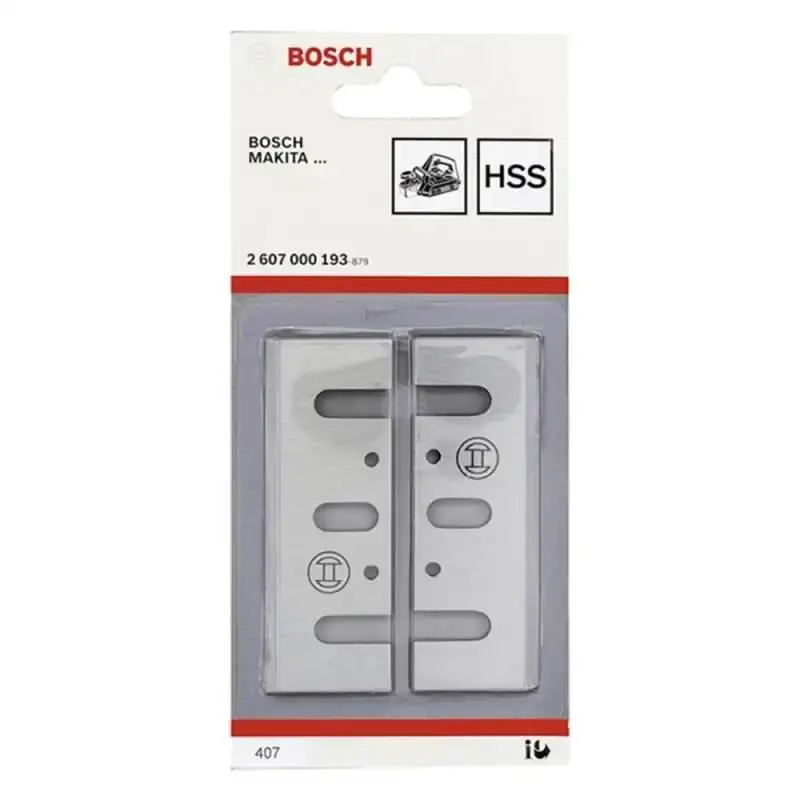 Faca hss para plaina elétrica 2 peças para GHO 700. 26-82 d e 16-82 d Bosch — fotografia 3