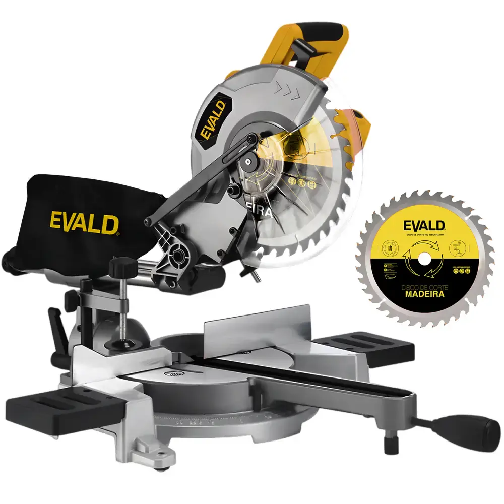 Serra 1/2 esquadria telescópica 10 POL 1800W EV255T Evald 110 V