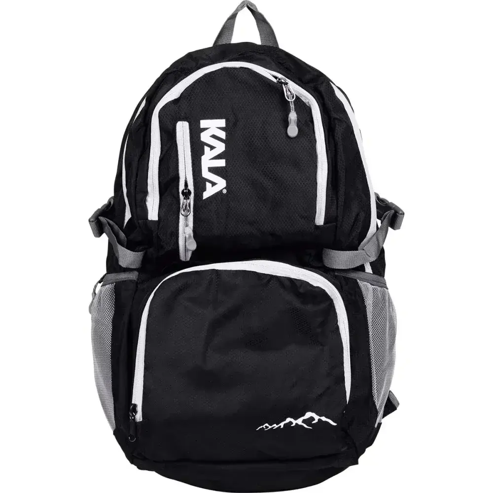 Mochila dobrável nylon preta 30L Kala — fotografia 6