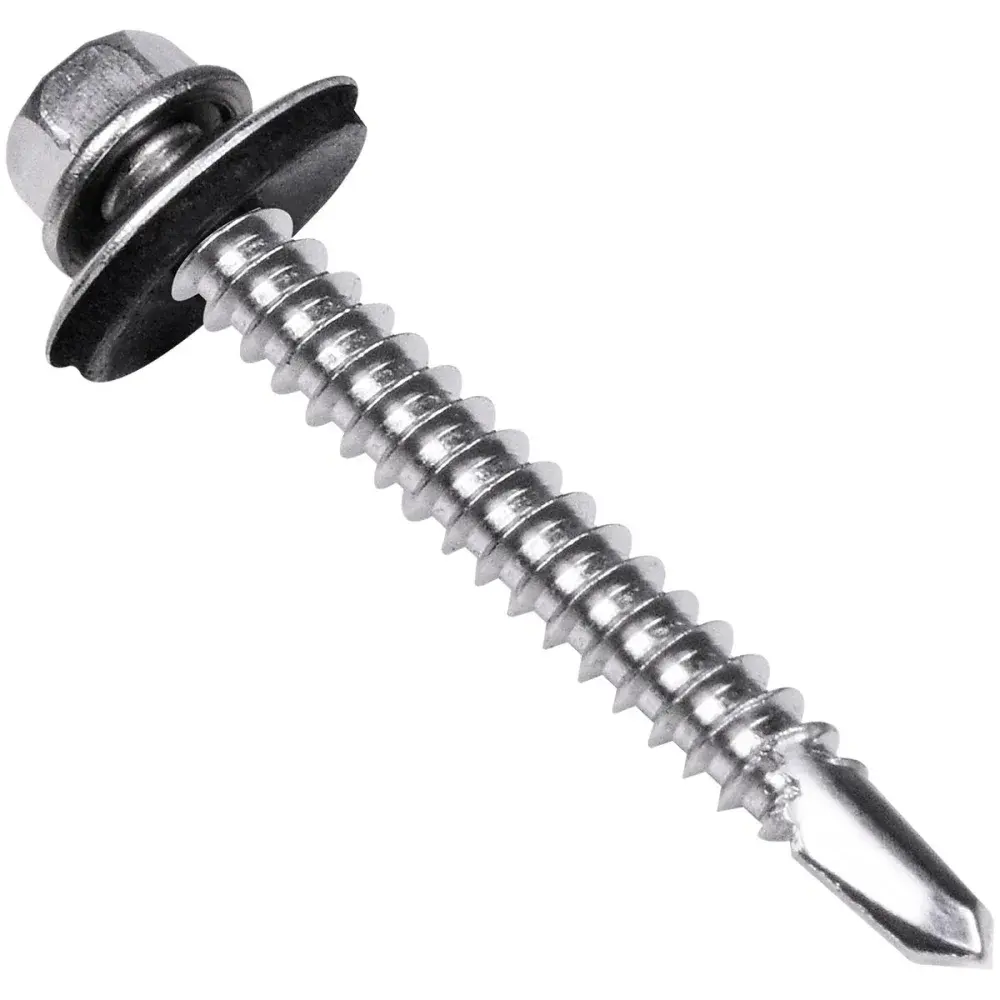 Parafuso ponta broca cs inox 5,5MM x 2 200 peç Worker — fotografia 3