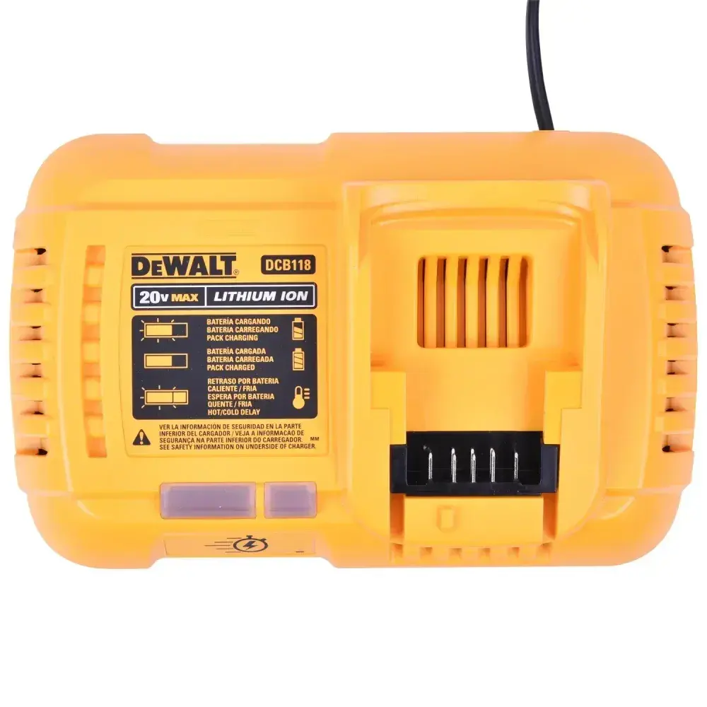 Carregador rápido flexvolt 20 a 60V DCB118-B2 Dewalt — fotografia 4