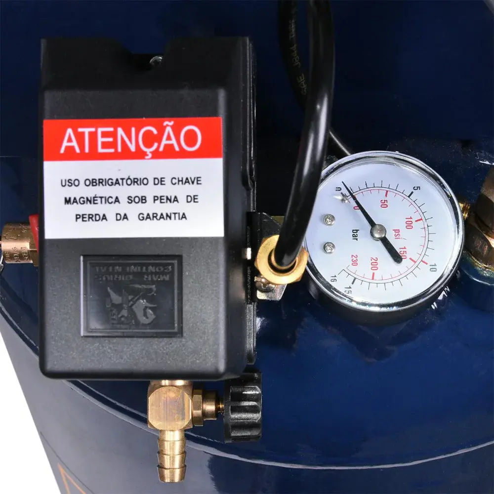 Compressor ar notus 10/100V 10PCM mono 127/220V Pressure — fotografia 2