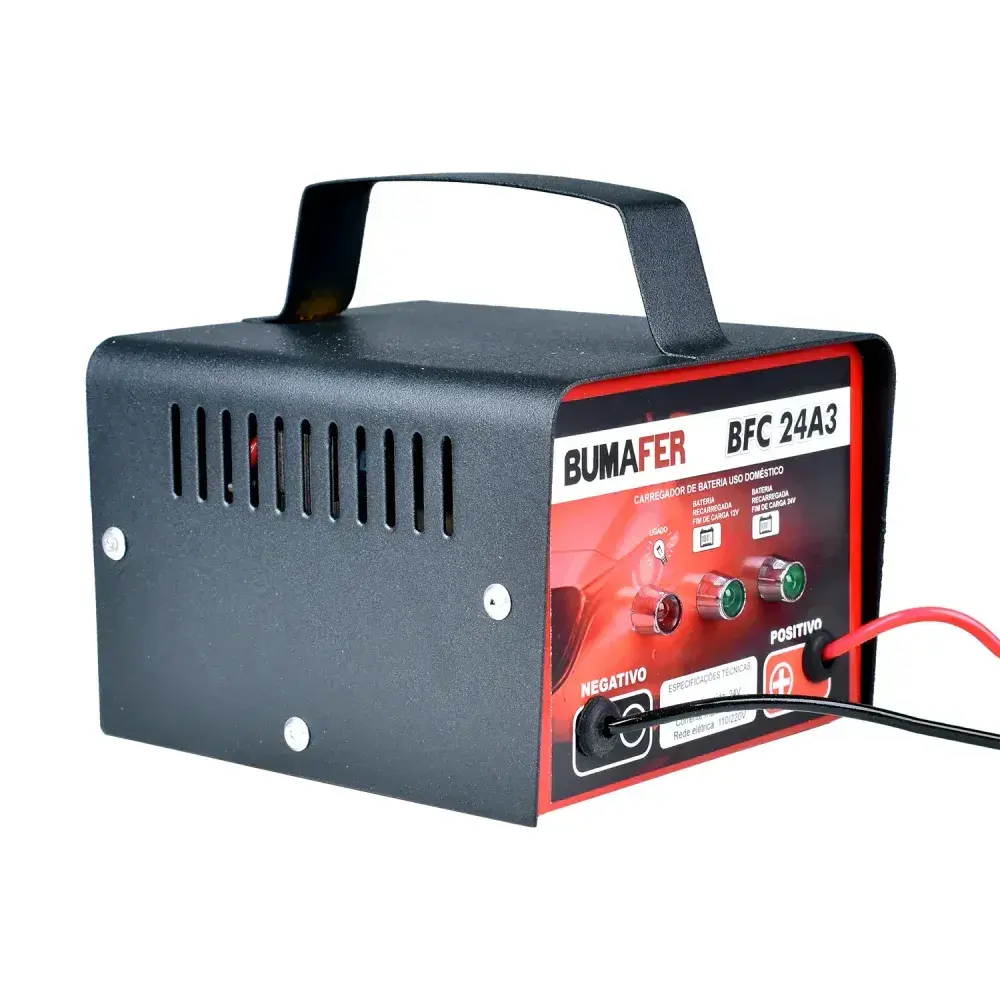 Carregador de bateria BFC24A3 3A bivolt Bumafer — fotografia 6