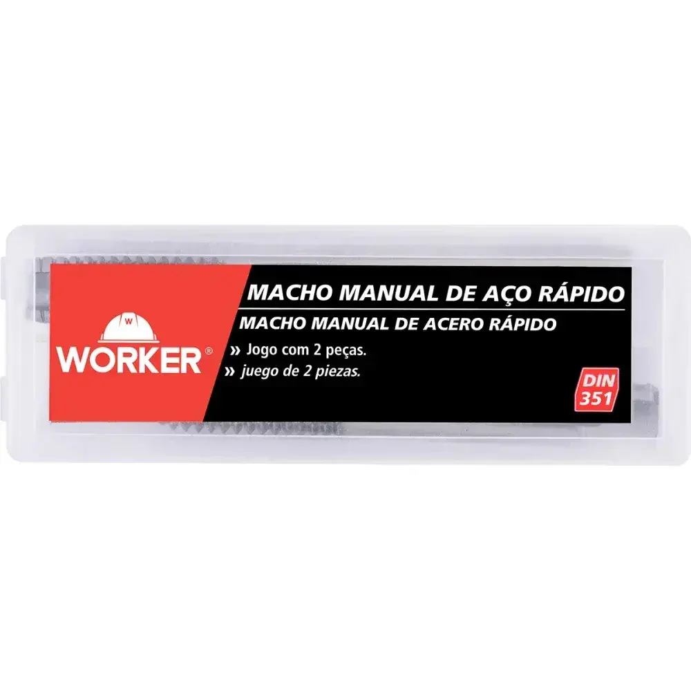 Jogo de macho manual DIN351 3/4 x 10 2 peç Worker — fotografia 10