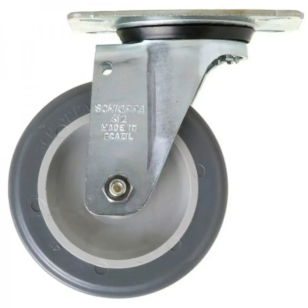 Rodízio 4 polegadas giratório com placa 412 BDN glex 412 BDN Schioppa — fotografia 5