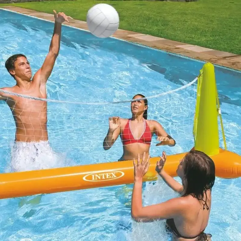 Vôlei inflável para piscina kit com bola e rede Intex — fotografia 3