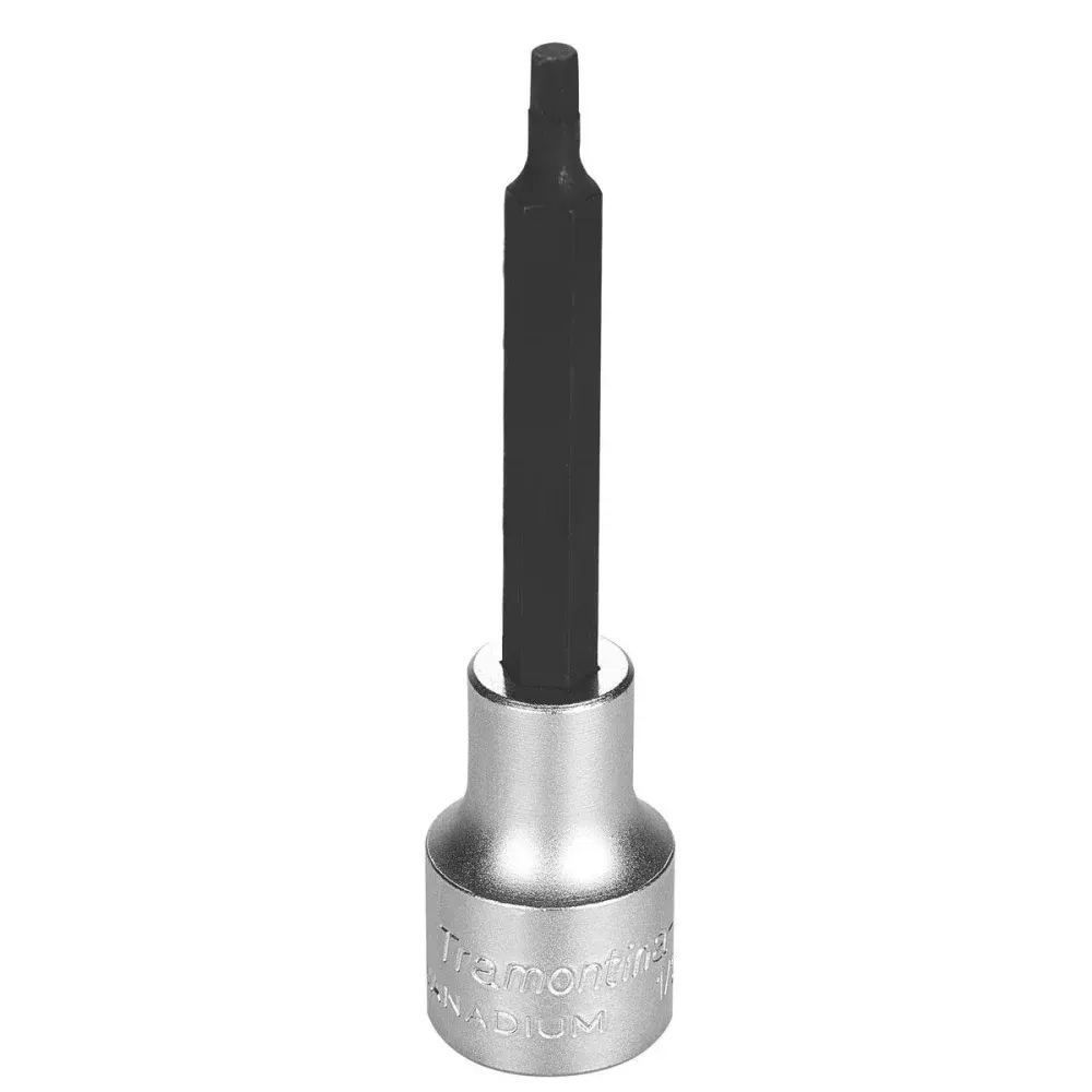 Soquete longo em aço cromo vanádio ponta hexagonal 4 mm - encaixe 1/2 Tramontina 44863104 — fotografia de referência