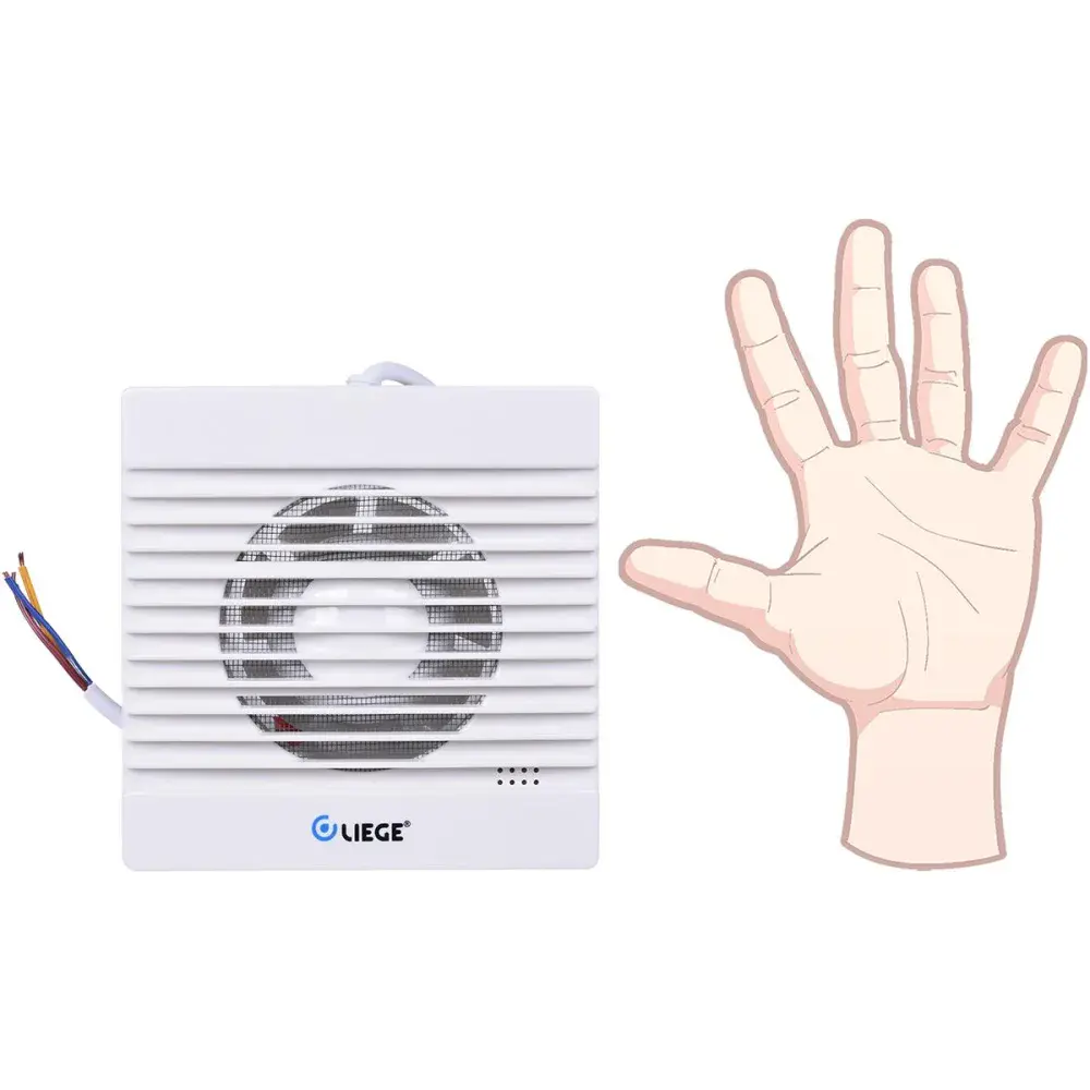 Exaustor para banheiro 100MM 220V branco Liege — fotografia 5