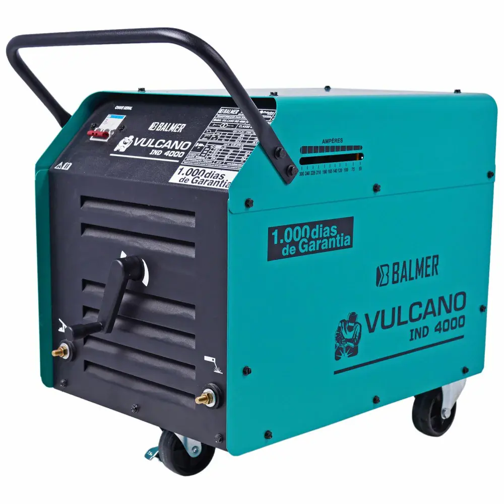 Máquina de solda vulcano ind 4000 270A 77V bifásico Balmer — fotografia 3