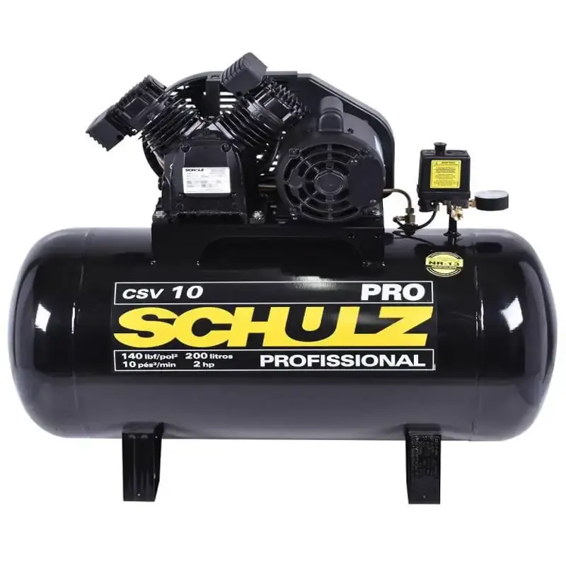 Compressor de ar 2,0 HP 10 pés 200 litros pro CSV 10/200 Schulz 110 V — fotografia 2