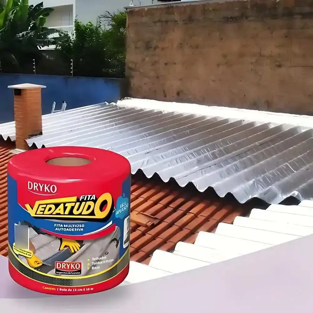 Fita Autoadesiva Asfáltica Vedatudo 15 CM x 10 Metros DRYKO — fotografia 4