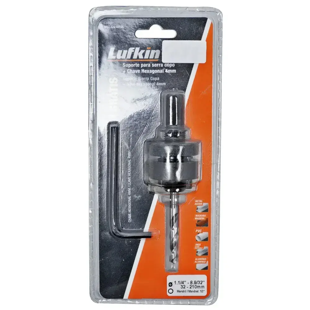 Suporte para serra copo 32 a 114MM 1/2 MSC3221012L Lufkin