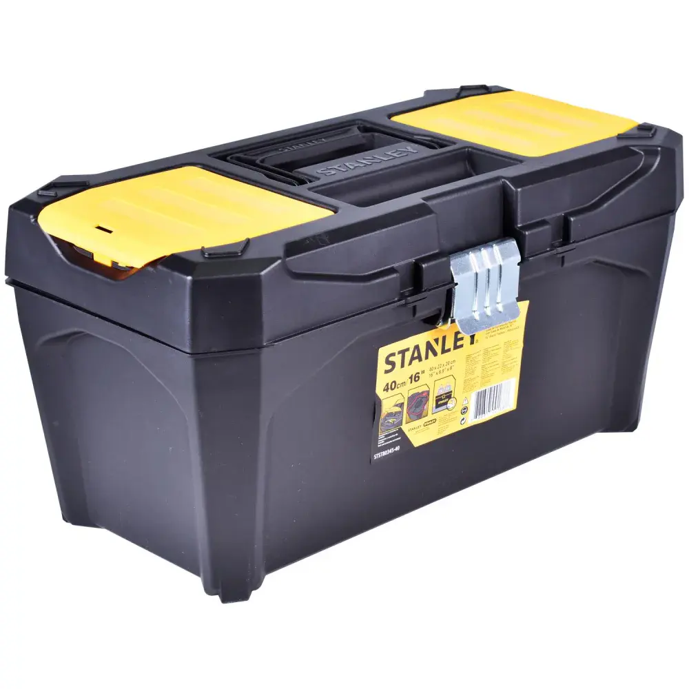 Caixa organizadora plástica empilhável STST80345-40 Stanley — fotografia 5