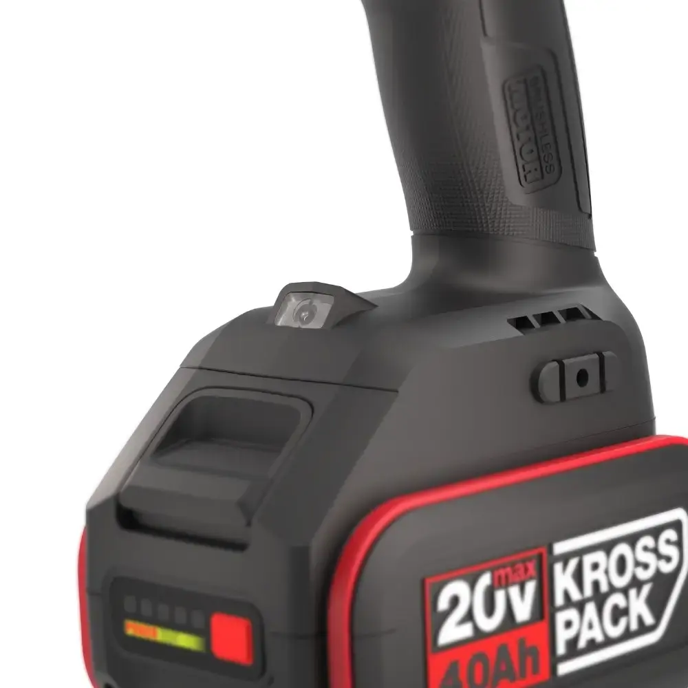 Parafusadeira furadeira de impacto 1/2POL 20V 2 baterias e carregador Kress — fotografia 5