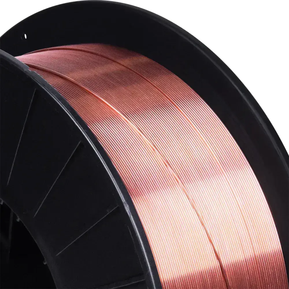 Arame de solda mig carretel plástico 0,8MM 15KG Bridge — fotografia 5