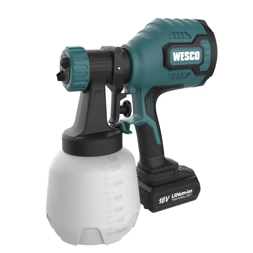 Pistola de pintura a bateria 18V WS2431.9 Wesco — fotografia de referência