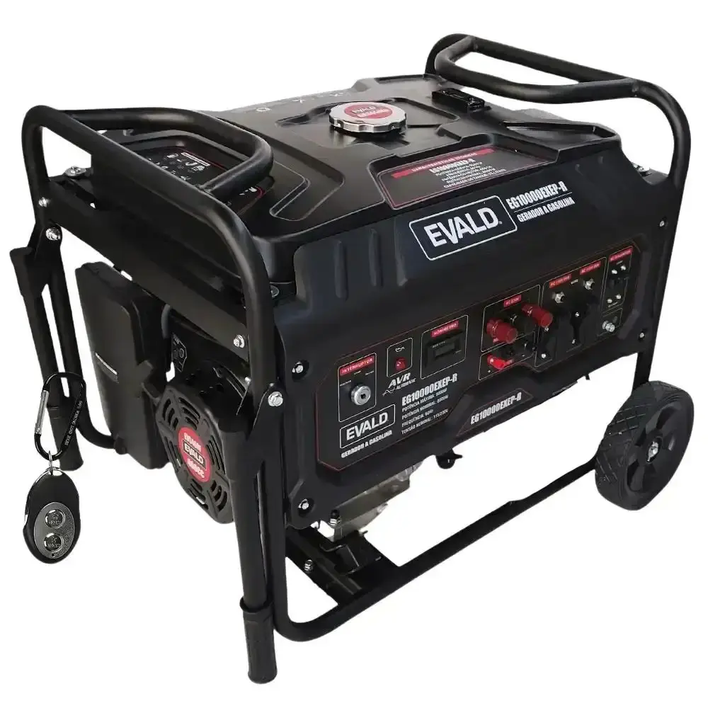 Gerador de energia a diesel 9 KVA 220V trifásico EG10000EXEP-R Evald