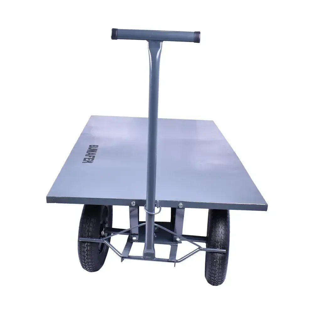 Carrinho plataforma 600KG aço metálico Bumafer – modelo básico — fotografia 7