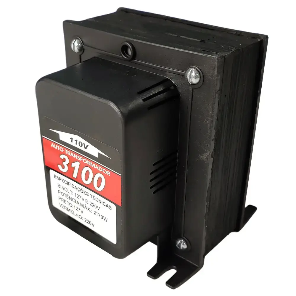 Transformador de voltagem 2170W bivolt EVAT3100 Evald