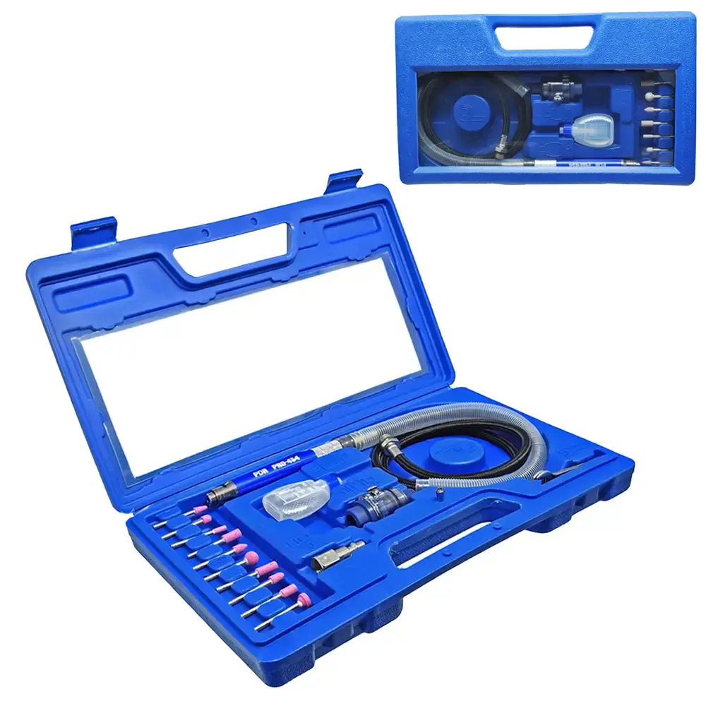 Kit Micro Retifica Pneumática 0,25HP Kit pinça 1/8 Pol PRO 454K LDR2 — fotografia 5
