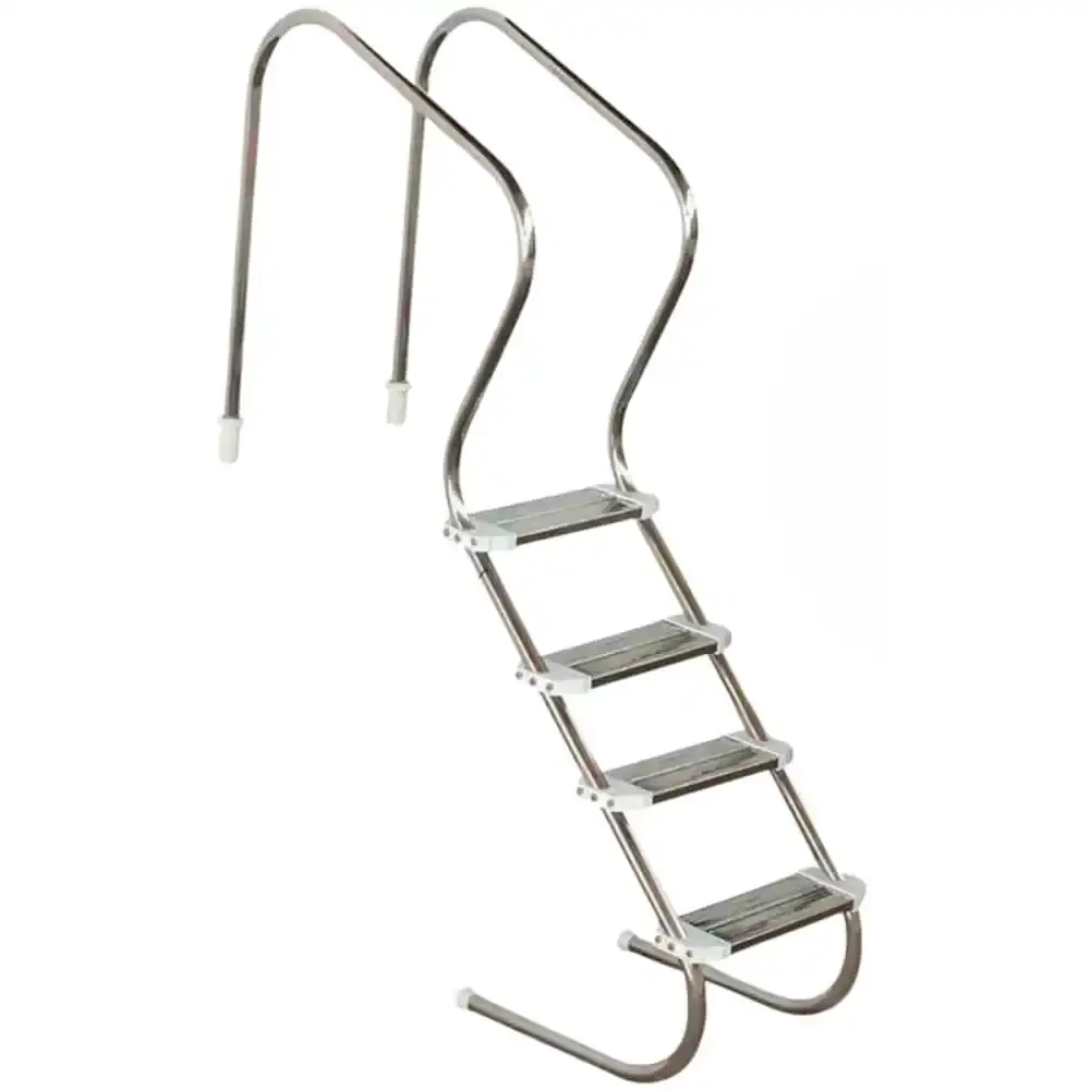Escada confort em inox para piscinas 2 pol com 4 degraus Sodramar