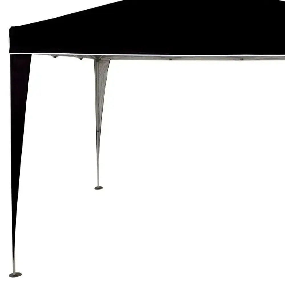 Tenda gazebo preto em poliéster 3X3 metros dobravel x-flex 003576 Mor — fotografia 3