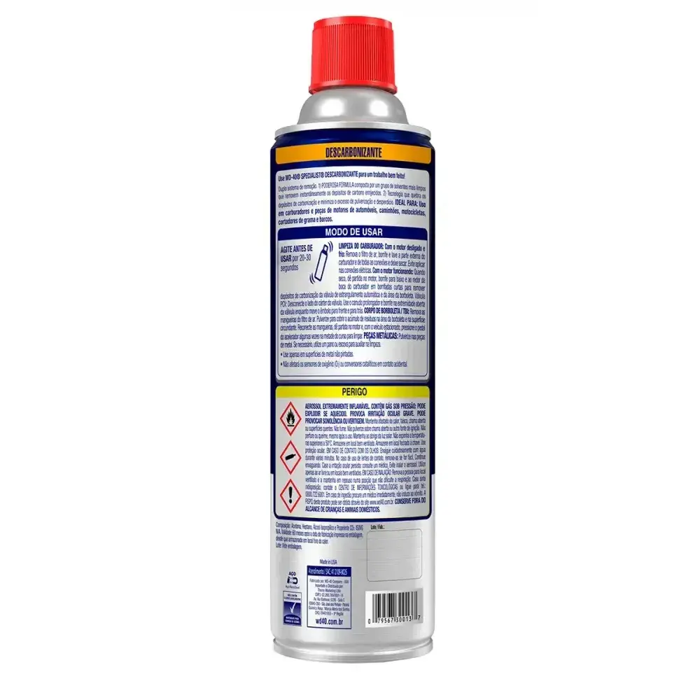 Descarbonizante de limpeza 470ML WD-40 Wd-40 Specialist — fotografia 6