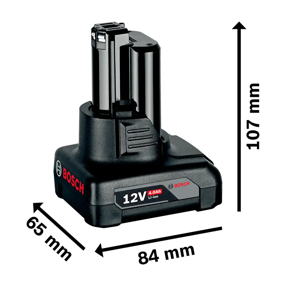 Bateria de íons de lítio Bosch GBA 12V 4,0AH — fotografia 5
