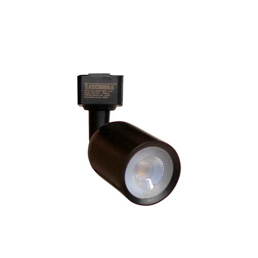 Spot de led para trilho MR16 preto 6W 6500K biv Taschibra — fotografia 2