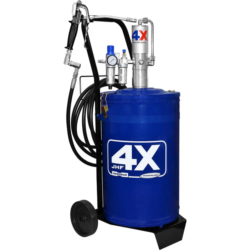 Propulsora/engraxadeira pneumática 30KG reservatório com carrinho Jhf4x 8454 hidromar