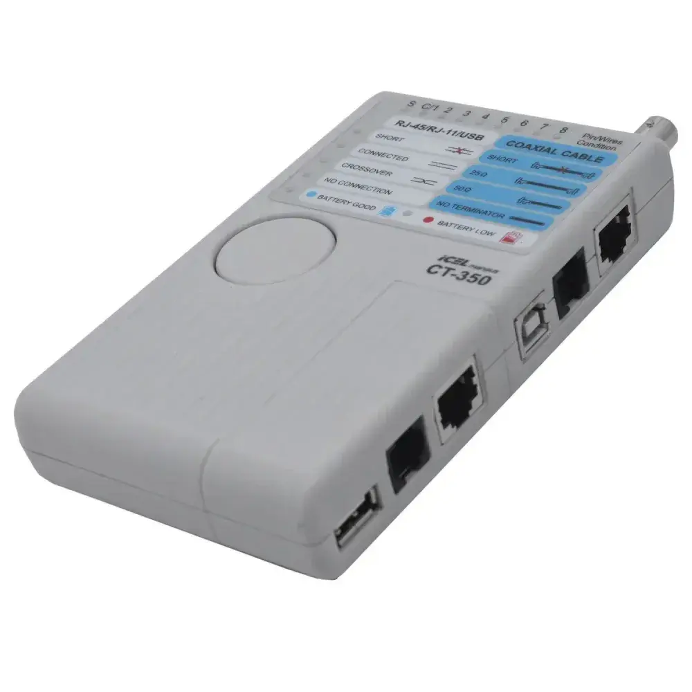 Testador de cabos elétricos CT-350 rede e coaxial Icel — fotografia 8