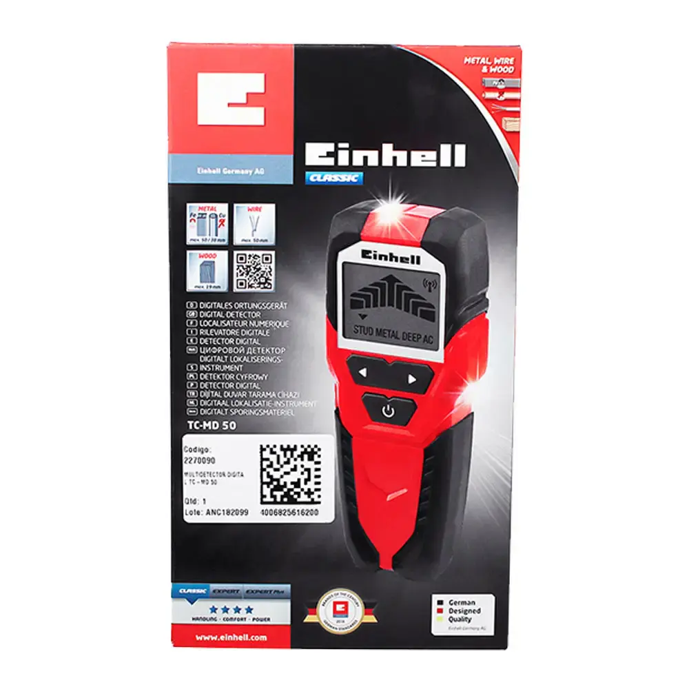Detector de materiais digital tc-md 50 Einhell — fotografia 3