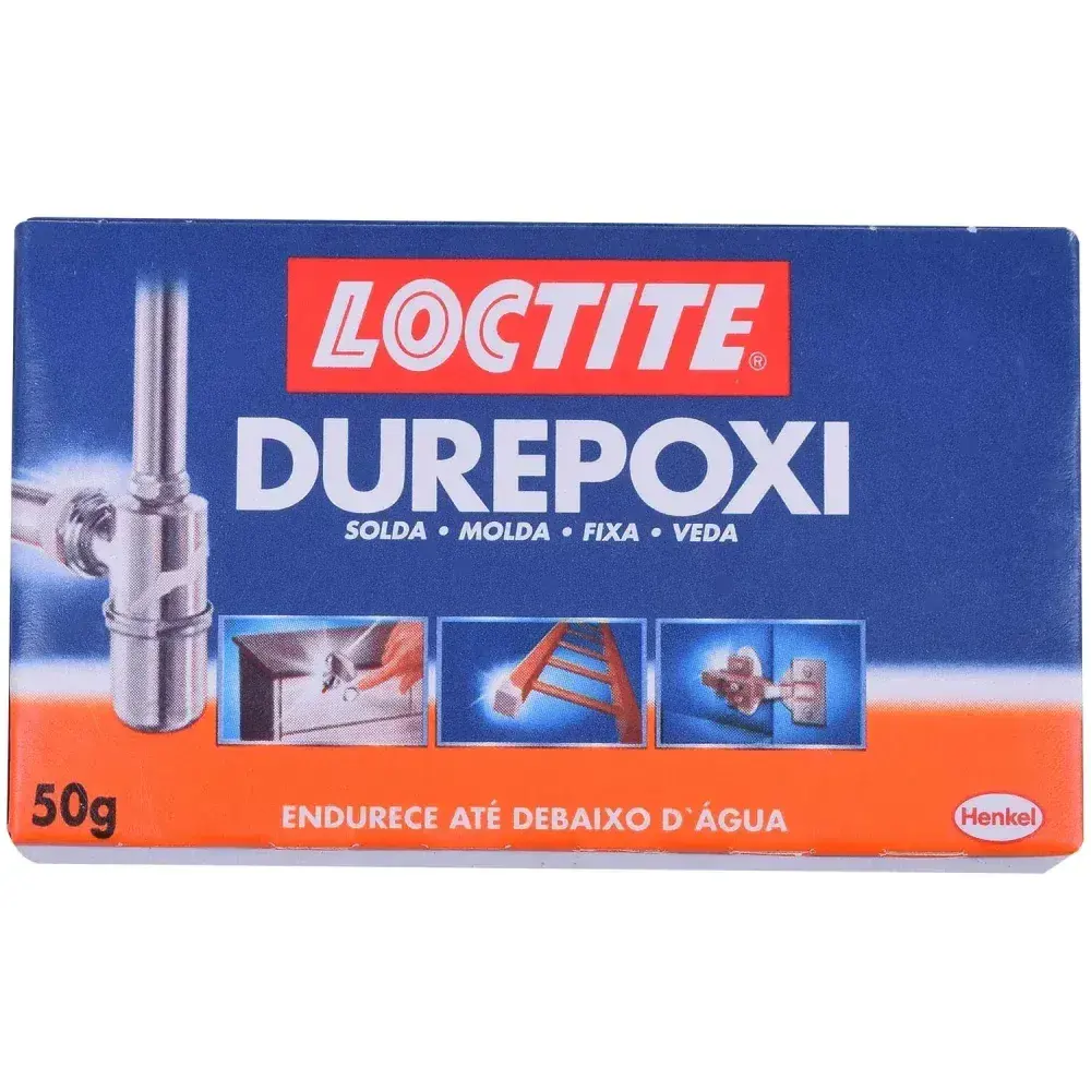 Adesivo durepoxi para uso geral cinza 50G Henkel — fotografia 5