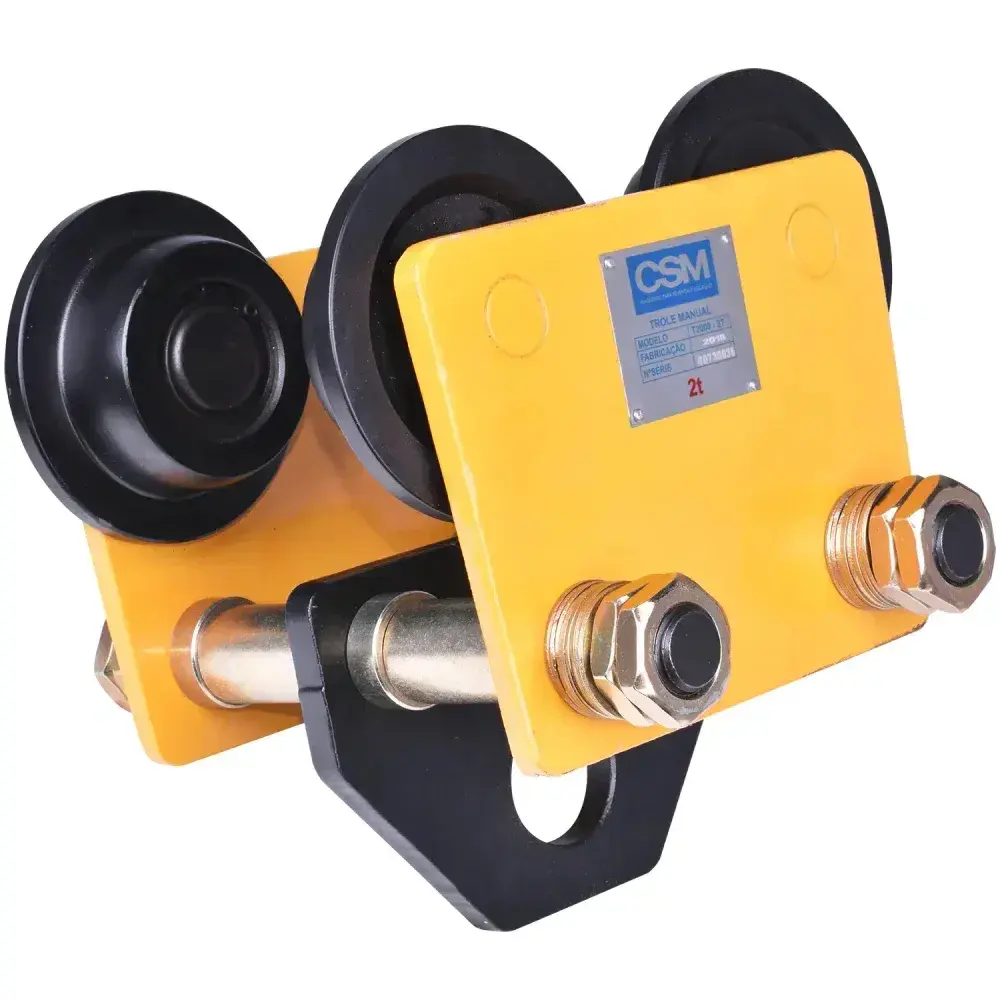 Carro trole manual para vigas 2T 10 a 15CM T2000 CSM — fotografia 7