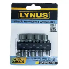Conjunto de 9 bits sextavados 5 a 13MM CRV CLBS-9 Lynus — fotografia 2