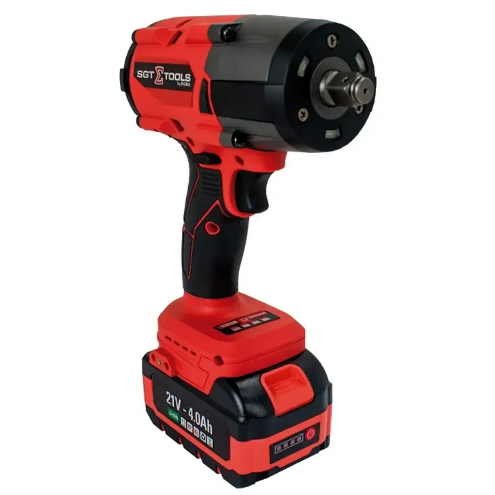 Chave impacto a bateria 1/2 POL 820NM SGT-7508 com 2 baterias e maleta Sigma — fotografia 2