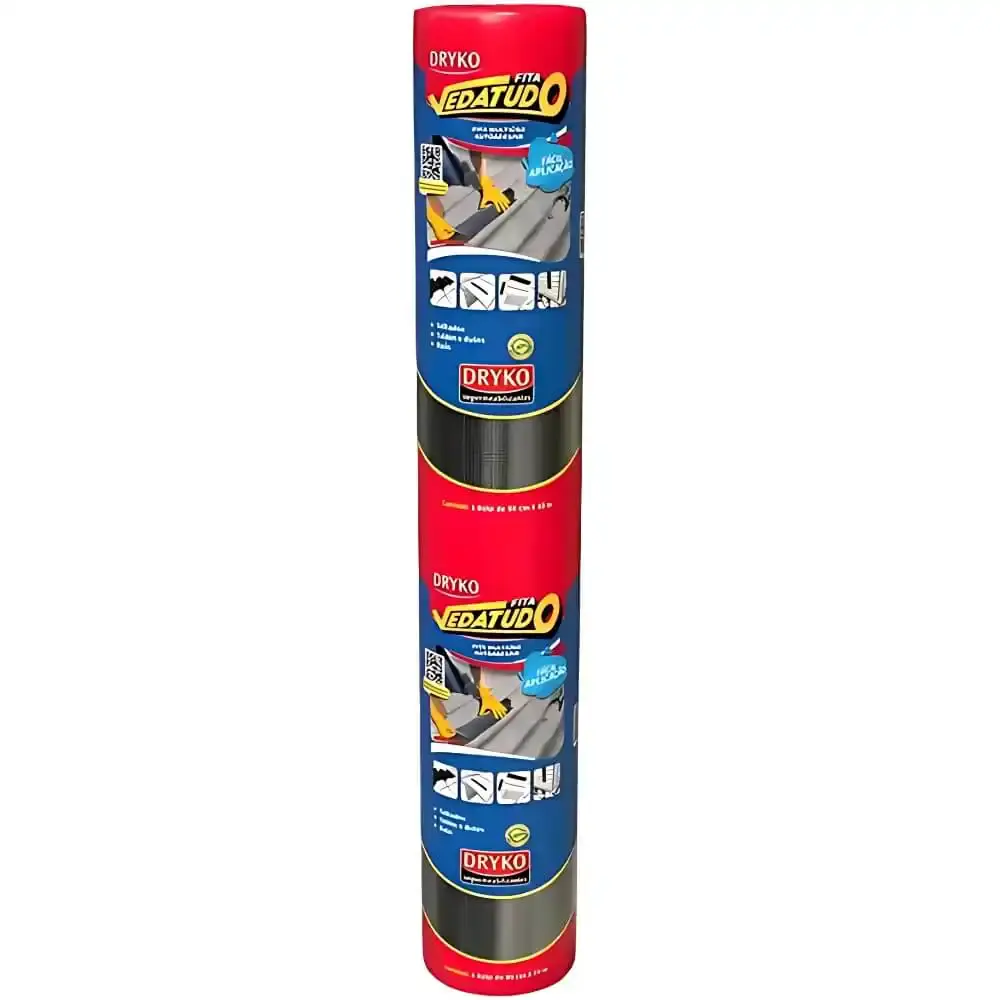 Fita Autoadesiva Asfáltica Vedatudo 90 CM x 10 Metros DRYKO