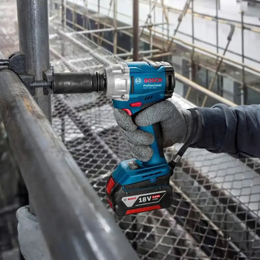 Chave de impacto 18V 1/2POL 350NM GDS 18V-350 brushless com 2 baterias e maleta Bosch — fotografia 8