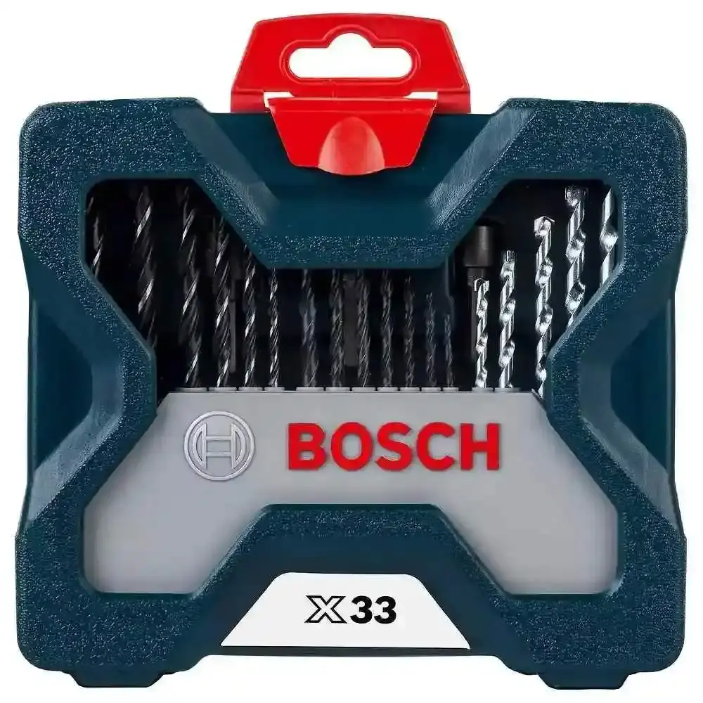 Furadeira de impacto industrial 3/8POL 450W com kit de pontas 30 peças Bosch 220 V — fotografia 4