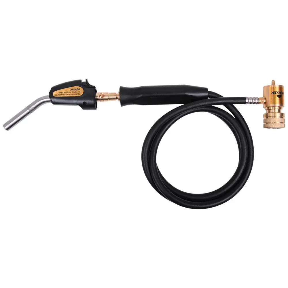 Maçarico portátil automático mapp com mangueira 12.300BTUS Worker